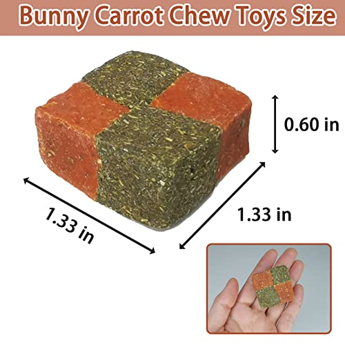 12 PCS Rabbit Carrots Chew Toys