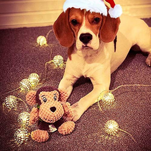 Dog Toys Teeth Cleaning Squeaky Monkey Stuffed Chew Toys 5.9