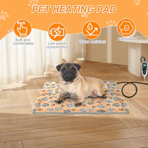 Dog Heating Pad 32x20 in UL (Yellow / 32 x 20 in)