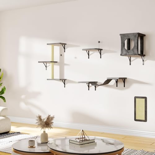 Cat Wall Shelves (Dark Grey)