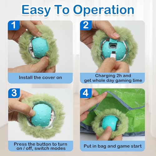 Interactive Cat Toys for Indoor Cats (green)