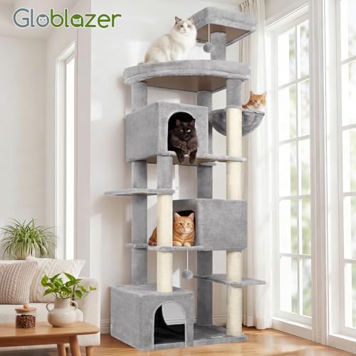 Large Cat Tree for Large Adult Cats (Light Grey)