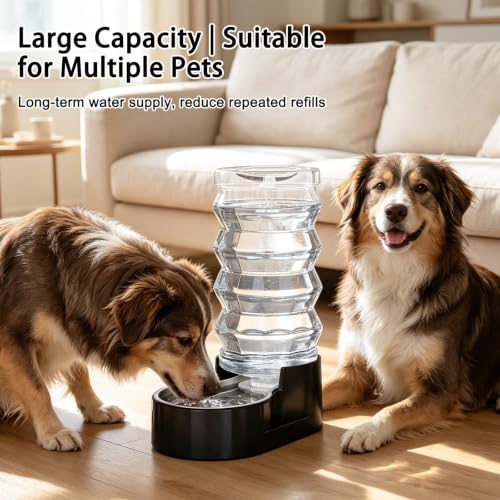 9L Filtered Dog Water Dispenser (9L / Pure Black)