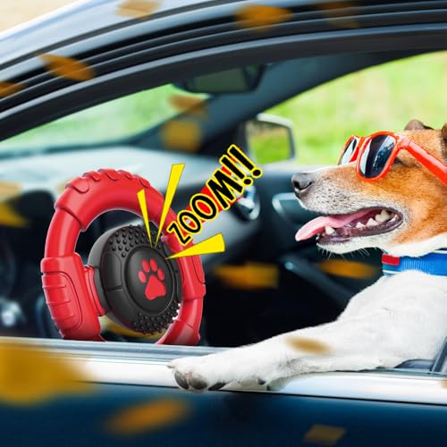 Dog Toys for Aggressive Chewers Large Medium Small Breed Indestructible (Red / Medium)