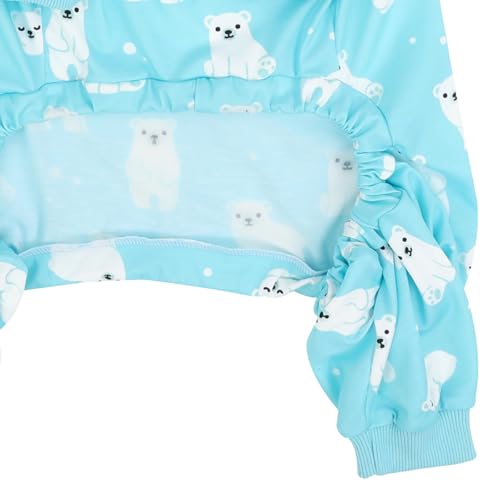 Dog Pajamas One Piece Light Comfy Pjs Pet Costume M (XXX-Large / Sleepy Polar Bears)