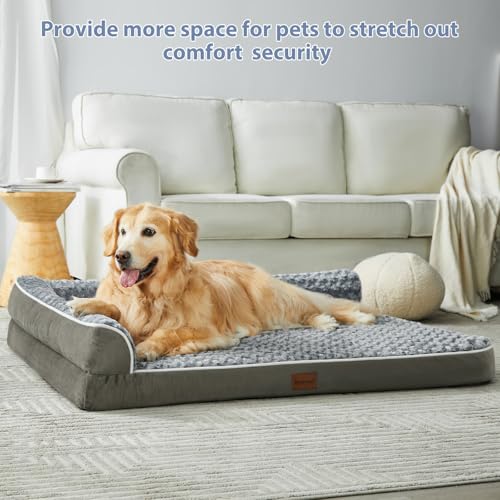 Orthopedic Washable Dog Bed (Dark Green / 42.0"l x 30.0"w x 7.5"th)