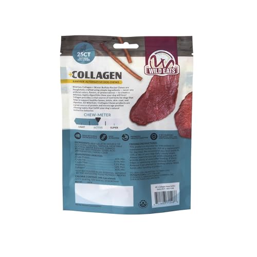 Water Buffalo Collagen Sticks for Dogs (5.7 Ounce (Pack of 25))