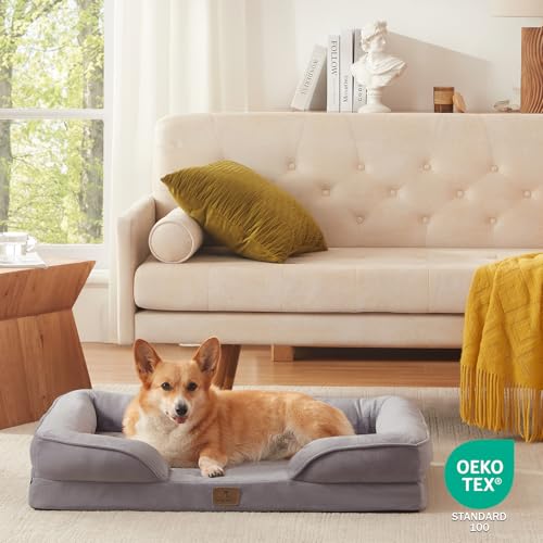 Orthopedic Dog Bed (35.0"L x 25.0"W x 6.5"Th / Light Grey)