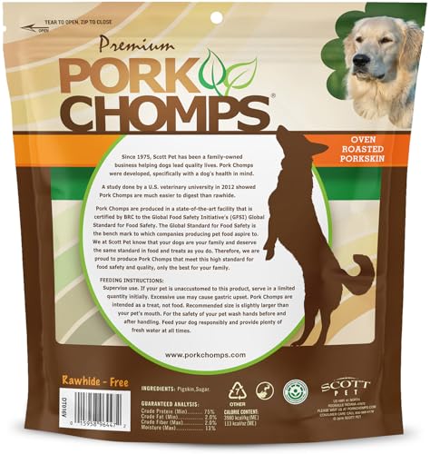 Roasted Pork Skin Dog Chew 6in Ribs 10ct (10 Count (Pack of 1))