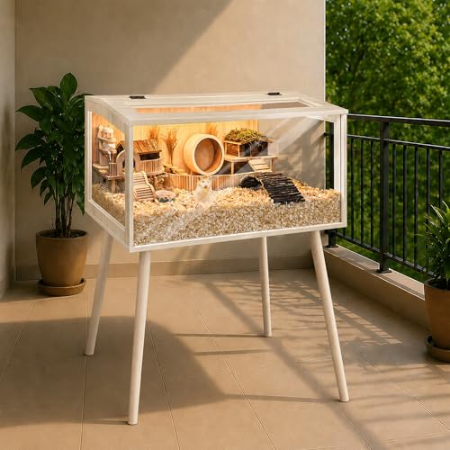 Hamster Cage Wooden Chew Proof (32.0"L x 16.0"W x 40.0"H)