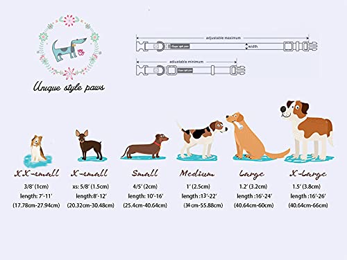Christmas Day Dog Collar with Bow Christmas Red Papercut Cotton Puppy Collars for Small Medium Large Dogs (Extra Small / Paper cut bow)