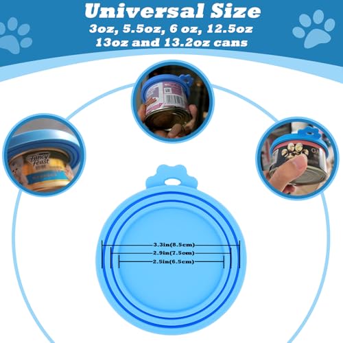 Cat Treat Spoon Squeeze & 3 Pcs Can Lids (Treat spoon / Blue)