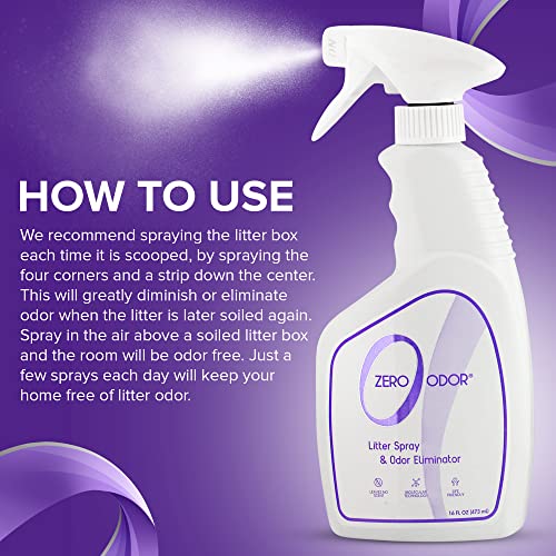 Litter Box Odor Eliminator Spray (16 Fl Oz (Pack of 1))
