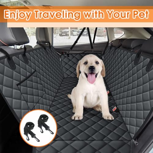 Waterproof Dog Car Seat Cover for Back Seat (Black / Small,Standard)