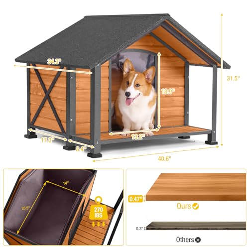 Heated Outdoor Dog House with Safe Heating System