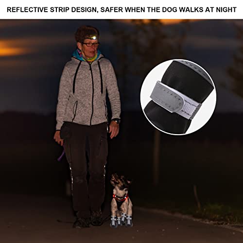 Dog Shoes for Small Dogs (#1 (width 1.1 inch) for 2.1-6.5 lbs)