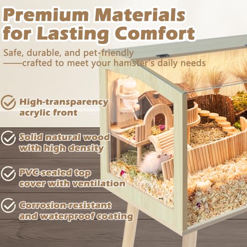 Hamster Cage with Legs (40.0"L x 20.0"W x 47.5"H)