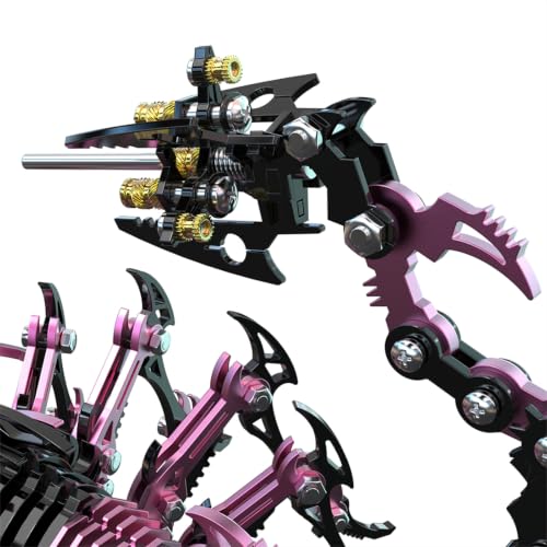 Scorpion King 3D Metal Puzzles Kits for Adults Teens (Black Pink)
