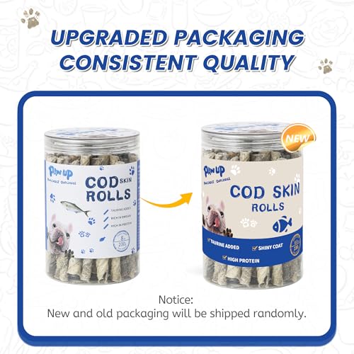 Dog Treats Cod Skin Rolls (8 Ounce (Pack of 1))