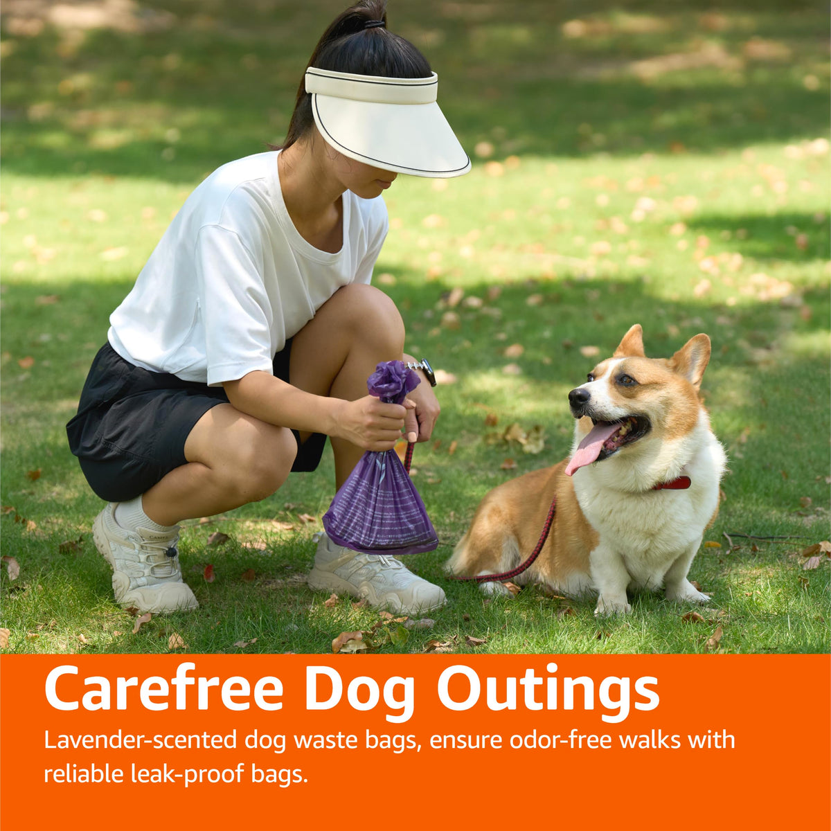 Premium Lavender Scented Standard Dog Waste Bags (Purple / 300 Bags)