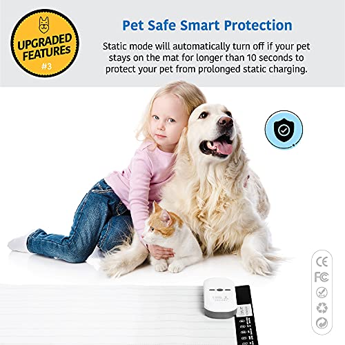 2 Pack Scat Mat for Cats (48" x 20" / White controler)