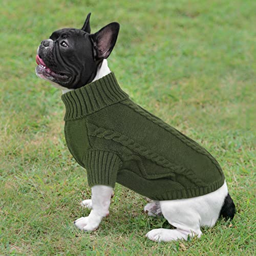 Dog Sweater for Small to Large Dogs (Large / Army Green)