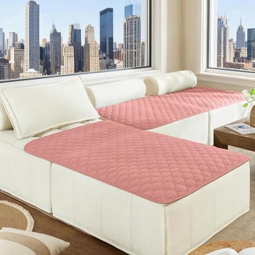 Waterproof Blanket for Dogs (40x50 Inch (Pack of 1) / Dark Pink/Light Pink)