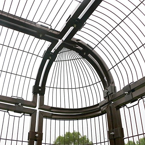 Parrot Cages for Large Birds Outdoor Extra Large Bird Cage with Bird Cage and Perch (Brown)