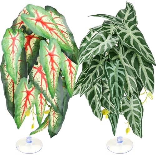 2 Pack Reptile Plants for Terrarium