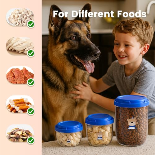 3 Pack Airtight Dog Treat Container Set