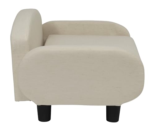 Cat Sofa Bed Pet Couch for Indoor Cats Elevated Cat Beds with Removable Washable Mattress Cover for Kitten (Pet Sofa / Oatmeal)
