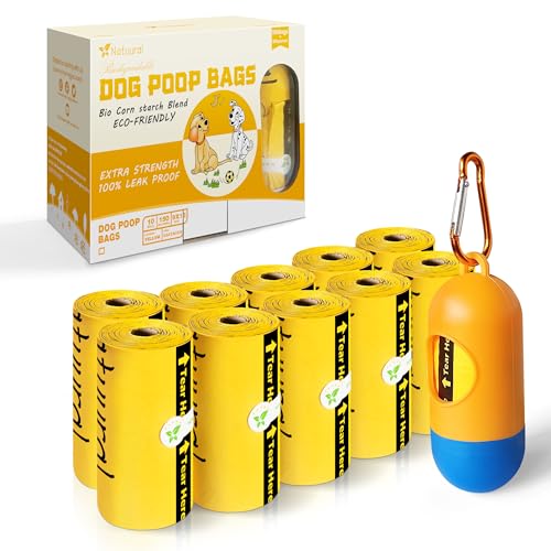 Dog Poop Bags (Yellow / 1 Count (Pack of 150))