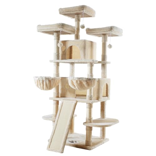 68 Inches Cat Tree (68 in / Beige)
