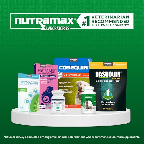 Nutramax Dermaquin Dog Supplement (60ct – 31 lbs & up Pack of 1)