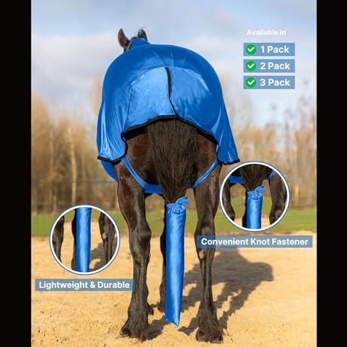Spandex Horse Tail Bag Only for Horses (Royal Blue)
