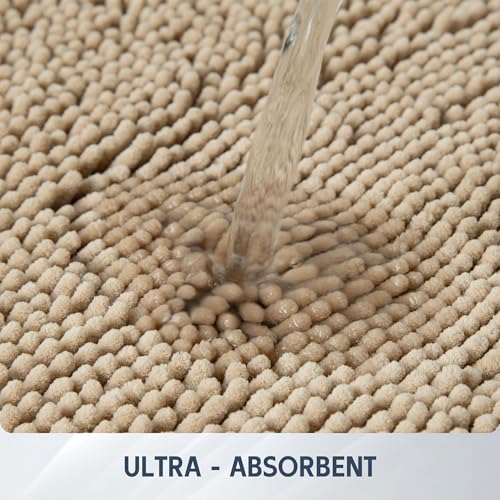 Dog Door Mat for Muddy Paws (72"x36" / Beige)