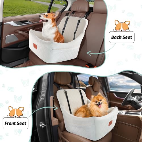 Dog car seat for Medium Dogs (Beige / Medium)