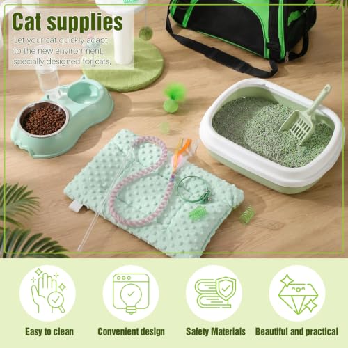 10 Pcs Kitten Starter Kit for Indoor (Classic / Medium / Green White)