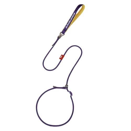 Dog Anti Slip Leash 5FT with Metal Stopper (Purple / 5 FT)