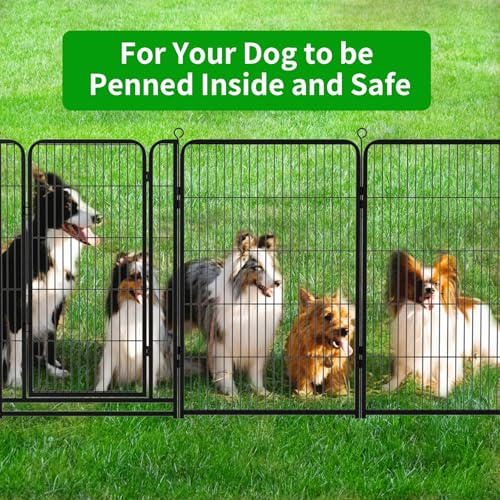 Dog Playpen Outdoor Extra Wide 12 Panels Heavy Duty Dog Fence 47" (32"W x 47"H)