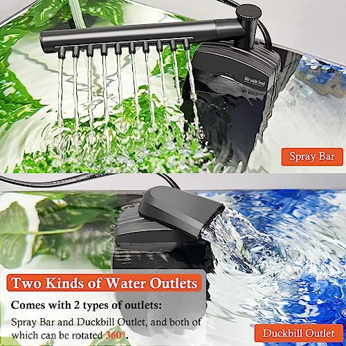 165GPH Aquarium Filter U (8W-U-V-Timer)