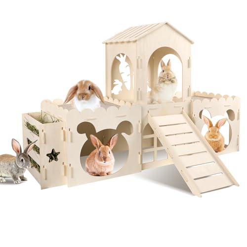 Extra Large Rabbit Castle (4 House with 2 Mat)