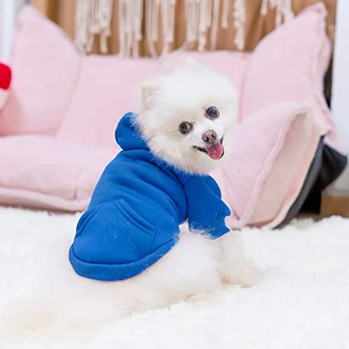 Dog Hoodie for Large Medium Small Dogs (Blue / Small/Medium)