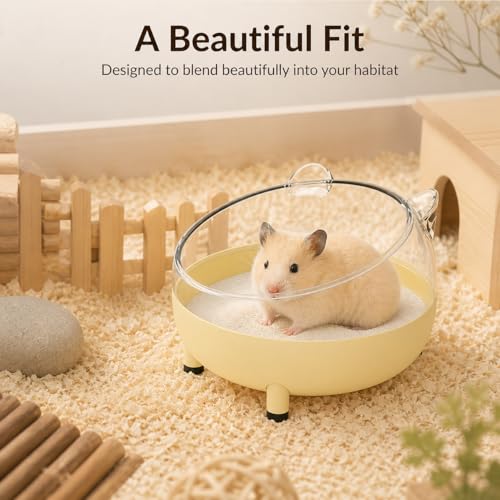 Hamster Sand Bath Container (bathtub-white)