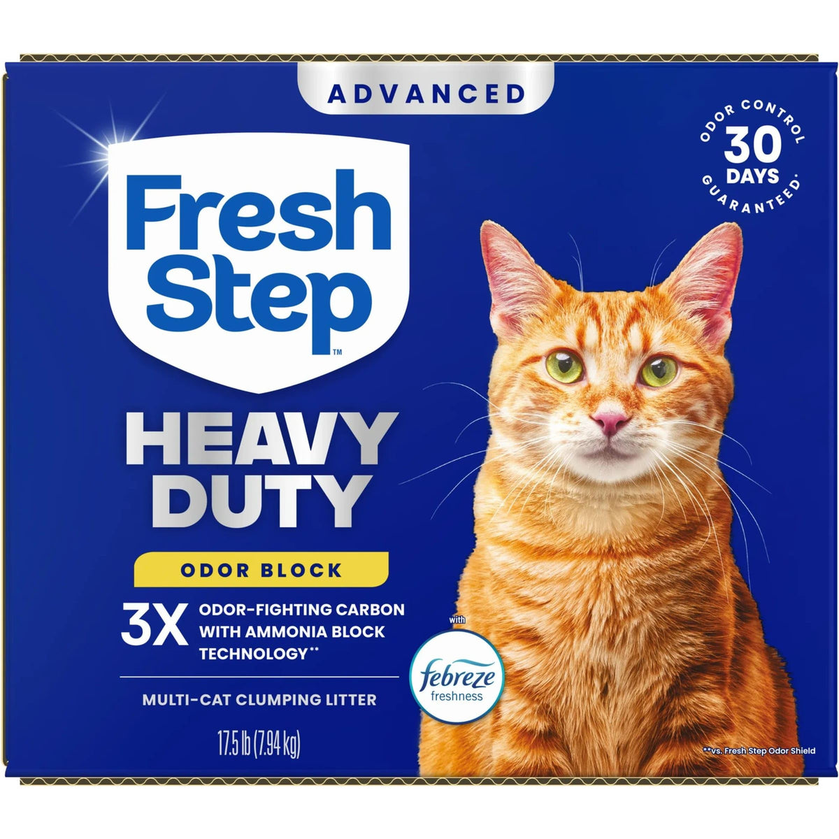 Advanced Heavy Duty Multi Cat Clumping Cat Litter (17.5 lb (Pack of 1))