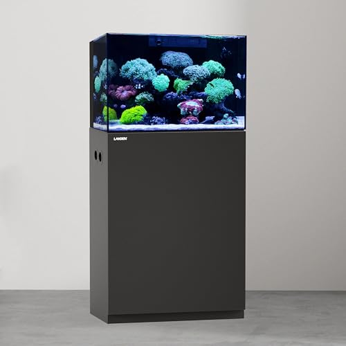 Wooden Aquarium Stand & Cabinet (W29.5xD17.7xH31.5in(75X45X80cm) / Black)