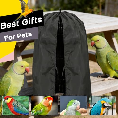 Round Parrot Birdcage Cover (Black)