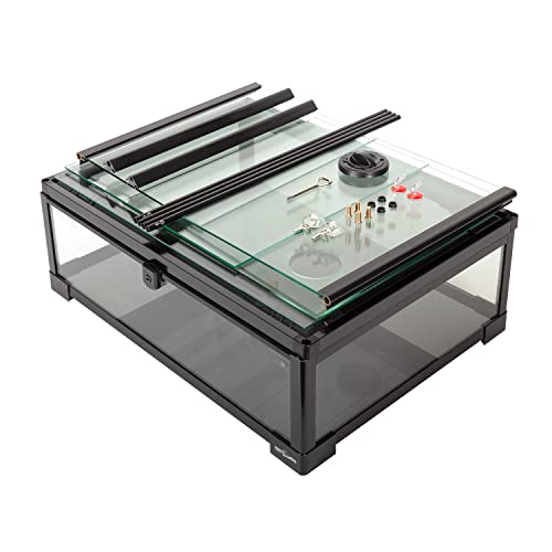 REPTIZOO 45 Gallon Glass Reptile Terrarium 24" x 18" x 24" Knock (24" x 18" x 24")