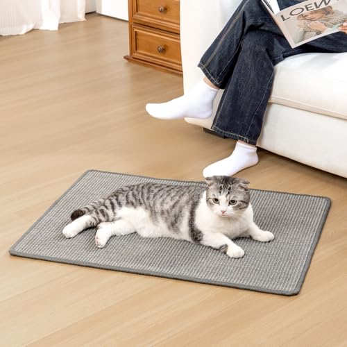 Cat Scratching Pad (1 Pack-L (31.5'' X 23.6") / Grey)