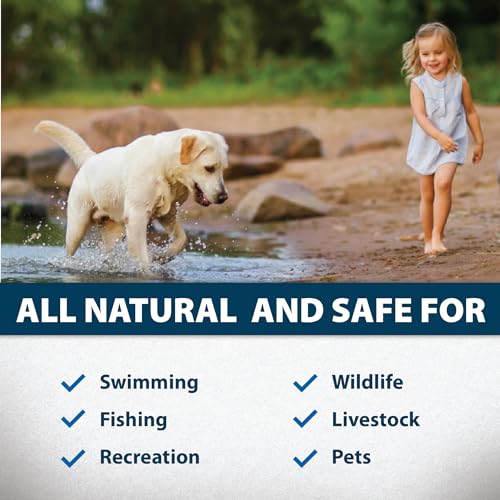 PondClear Liquid Bacteria Water Clarifier for Ponds & Lakes (128 Fluid Ounces)